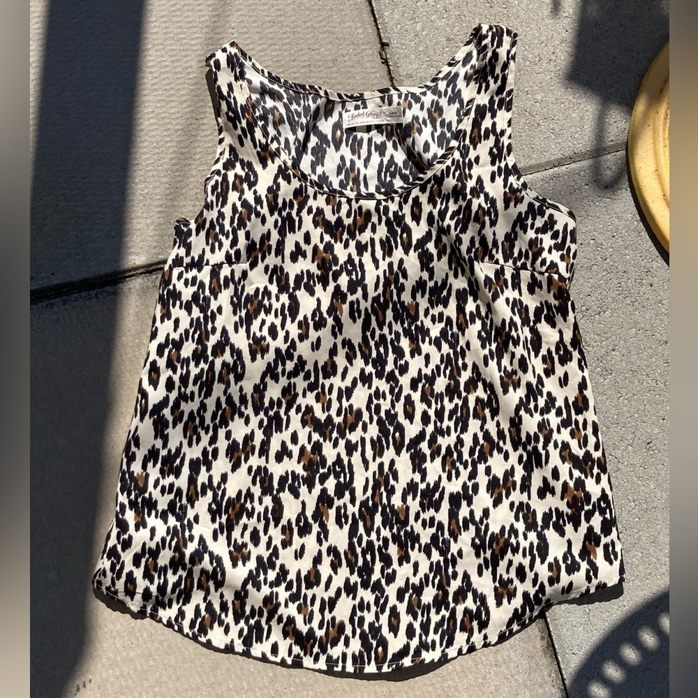Faded Glory Animal Print Tank Top